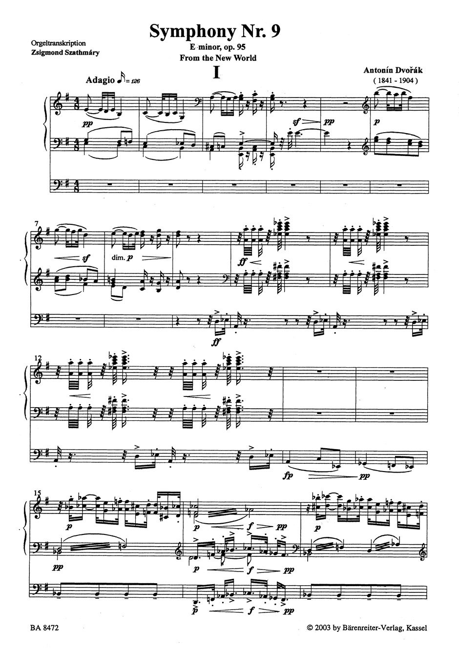 Other Cover Image Sinfonie Nr. 9 op. 95 "Aus der neuen Welt"