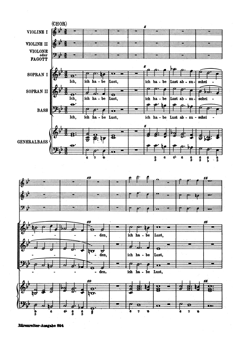 Front Cover Image Ich habe Lust abzuscheiden BuxWV 46