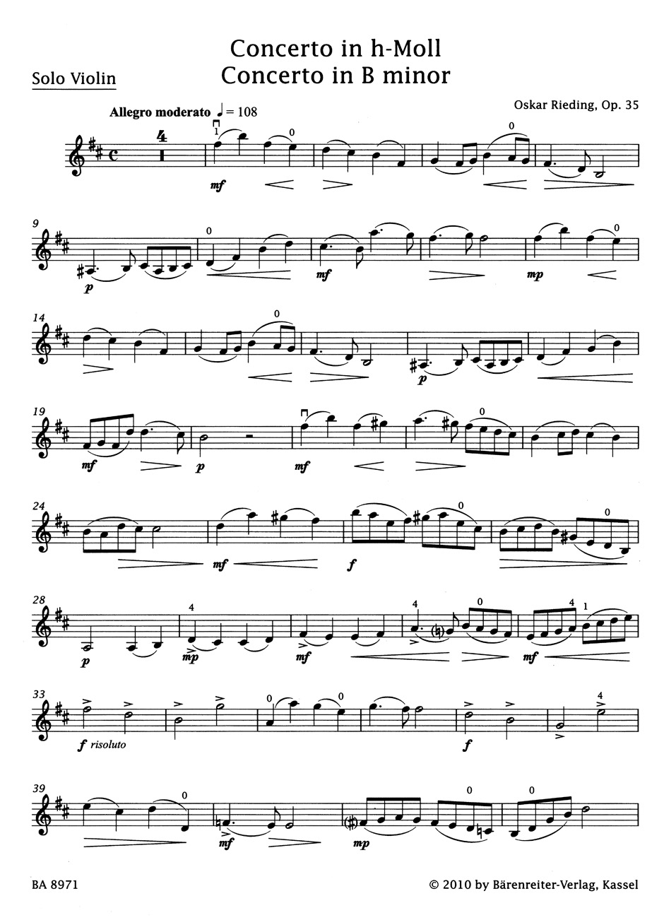 Other Cover Image Concerto h-Moll op. 35