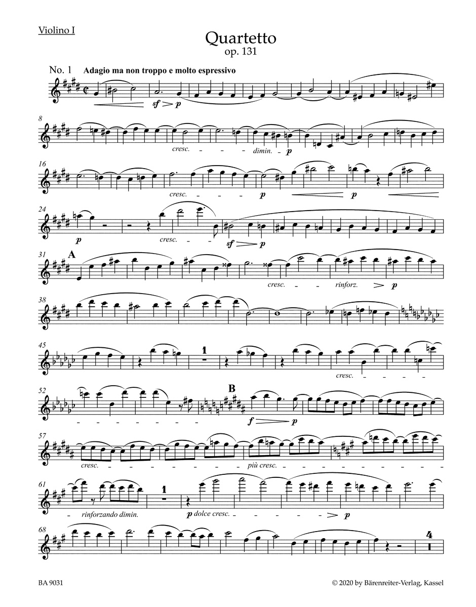 Other Cover Image Streichquartett cis-Moll op. 131