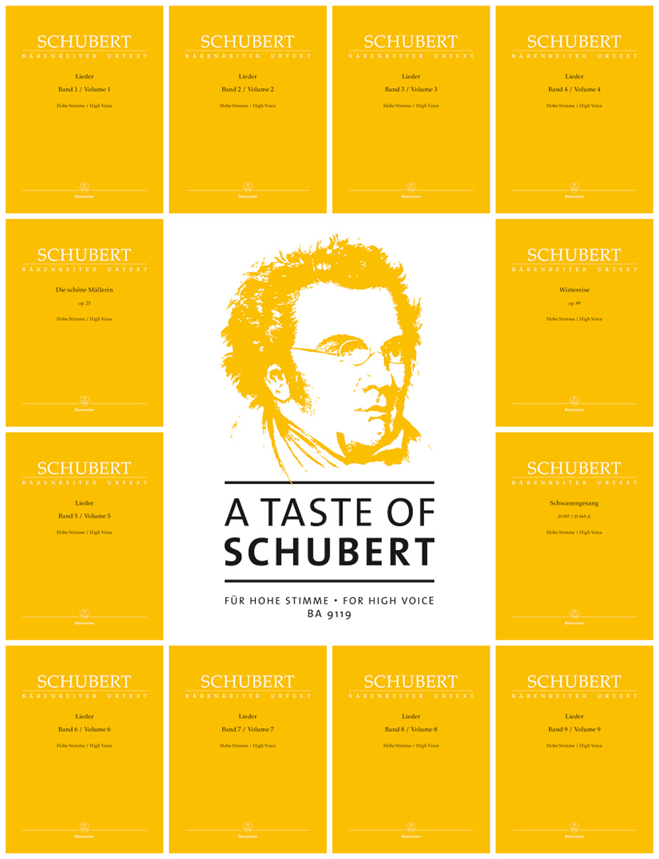 Front Cover Image A Taste of Schubert für hohe Stimme
