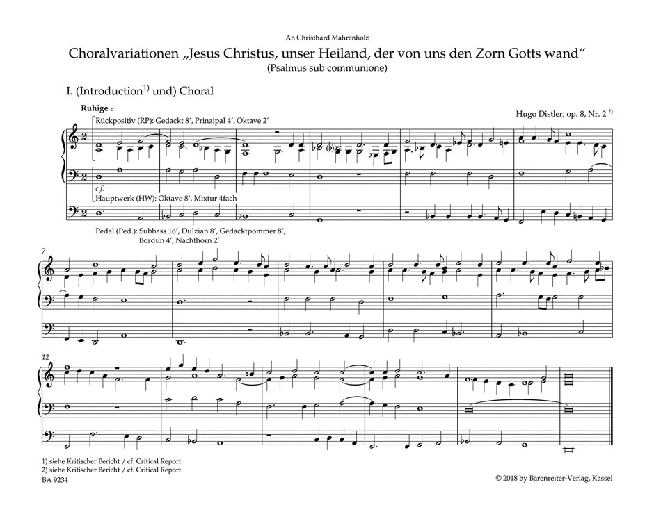 Other Cover Image Bisher unveröffentlichte Orgelpartita (Editio princeps)