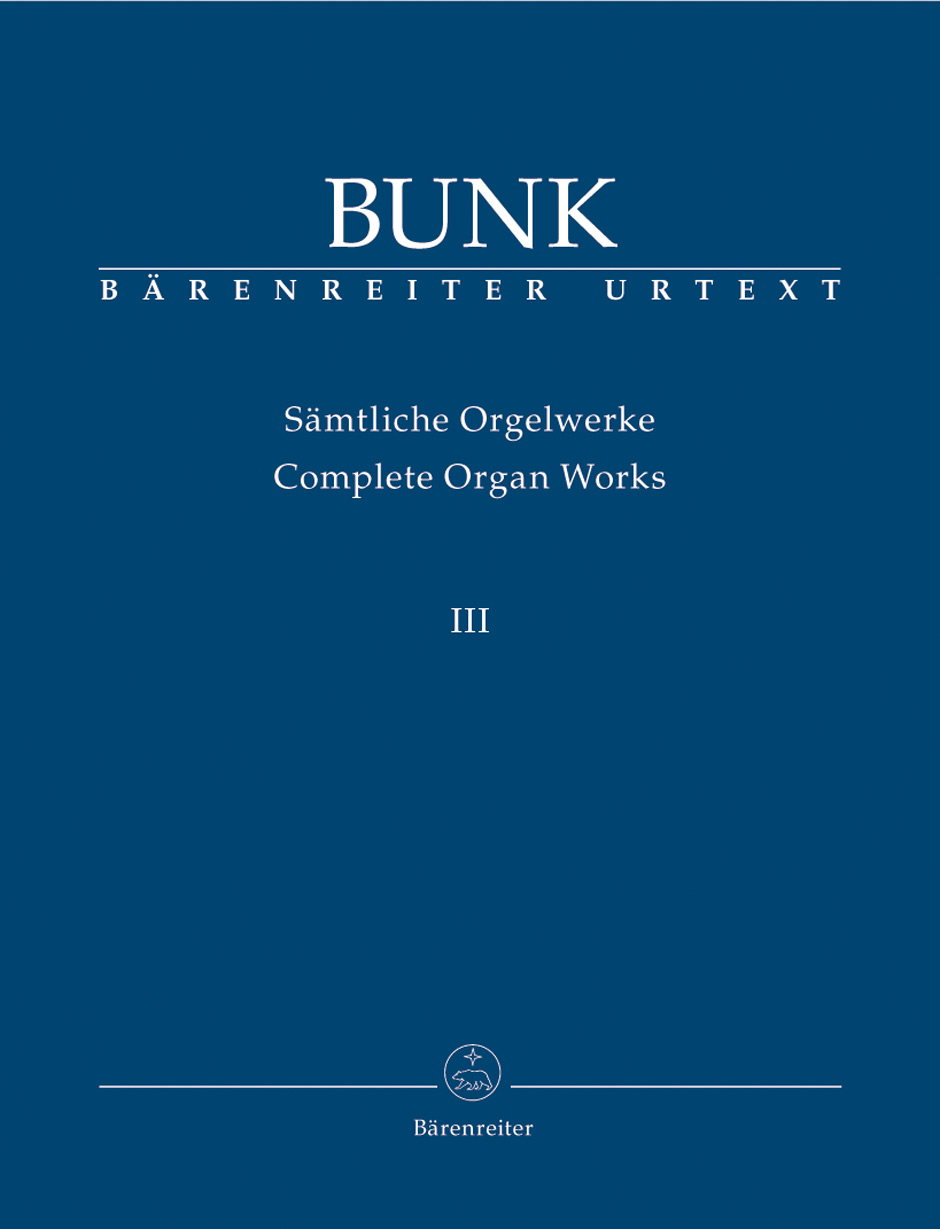 Front Cover Image Sämtliche Orgelwerke, Band III