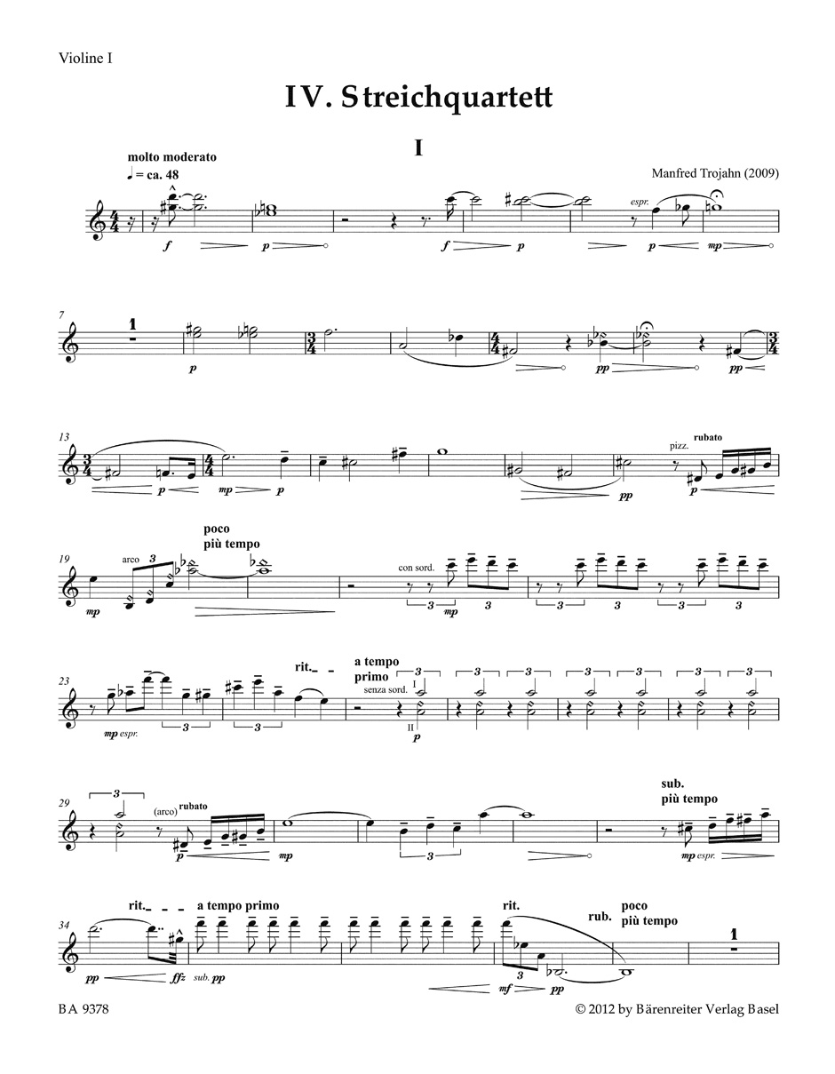 Other Cover Image IV. Streichquartett (2009)