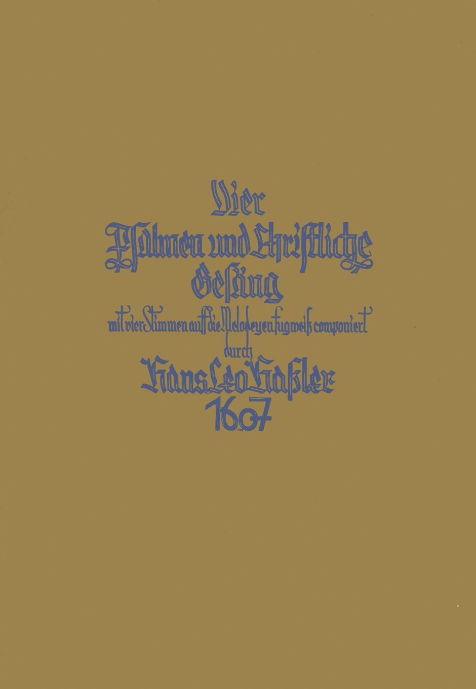 Front Cover Image Psalmen und Christliche Gesäng fugweis