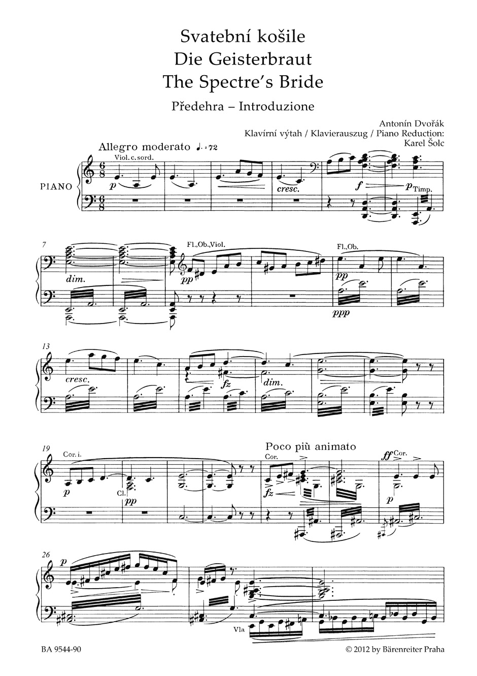 Other Cover Image Svatební košile (Die Geisterbraut / The Spectre's Bride) op. 69