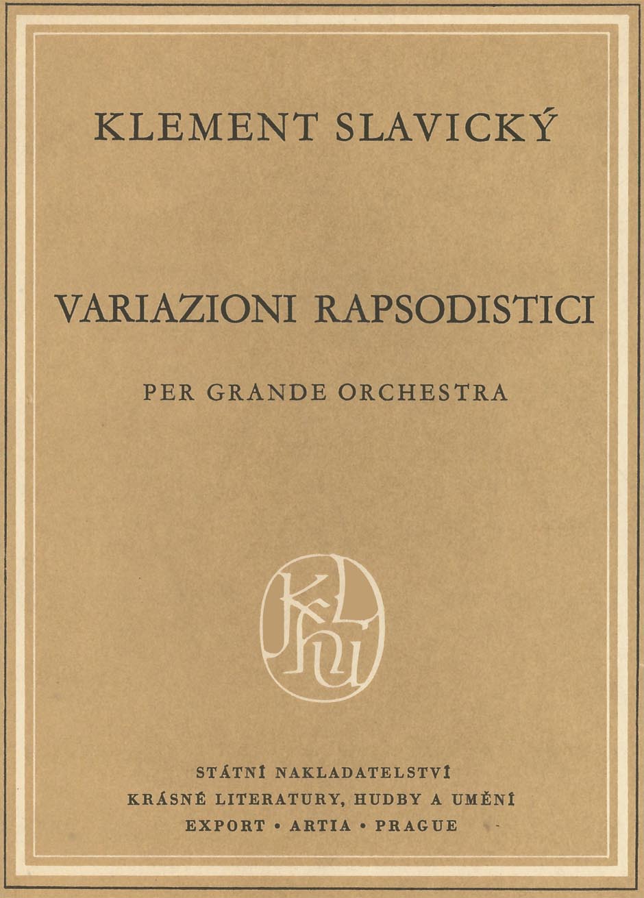 Front Cover Image Rhapsodische Variationen