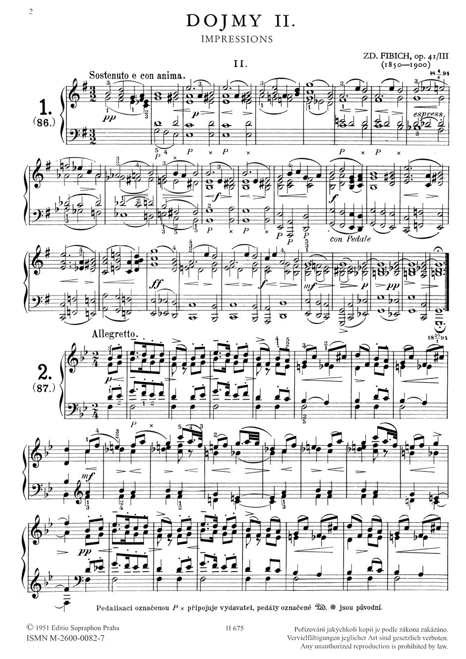Other Cover Image Stimmungen, Eindrucke und Erinnerungen op. 41/III