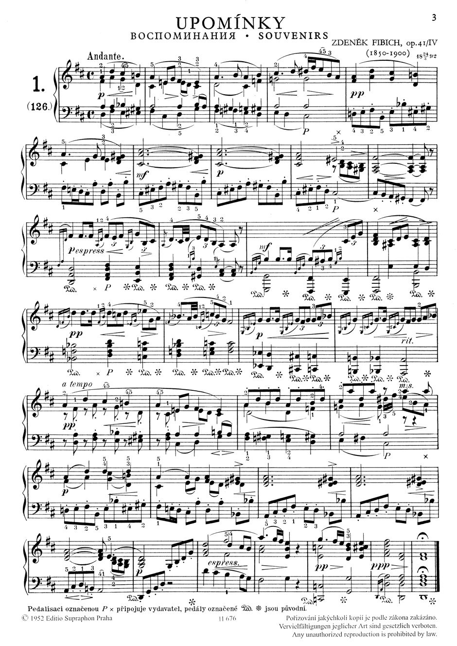 Other Cover Image Stimmungen, Eindrucke und Erinnerungen op. 41/IV