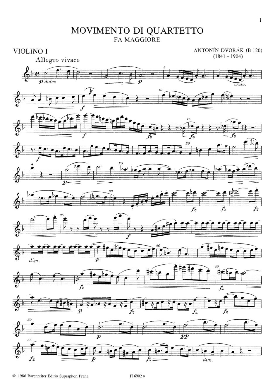 Other Cover Image Quartettsatz F-Dur