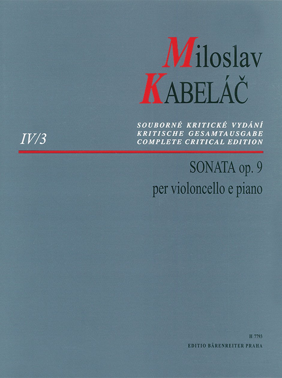 Front Cover Image Sonate für Violoncello und Klavier op. 9