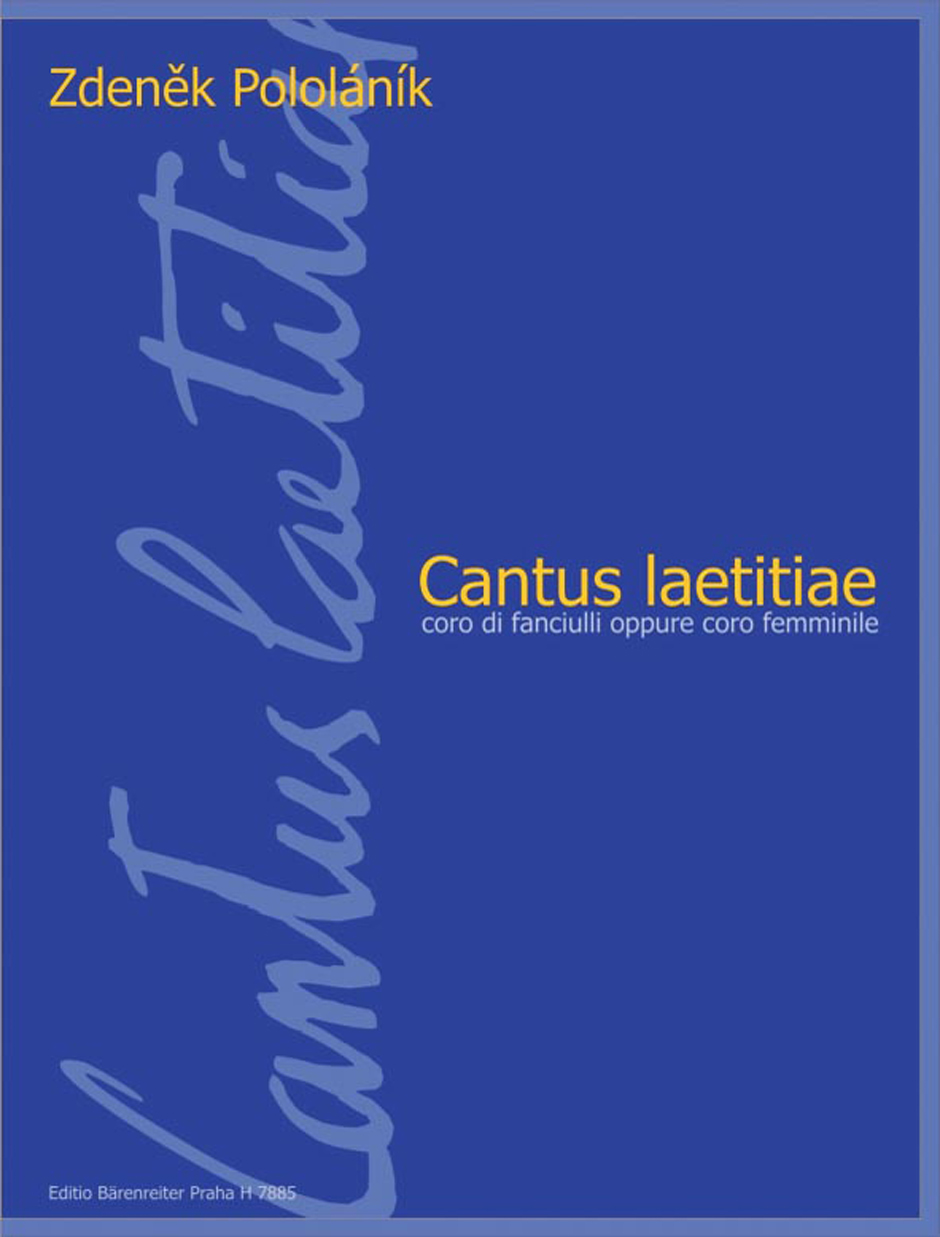Front Cover Image Cantus laetitiae