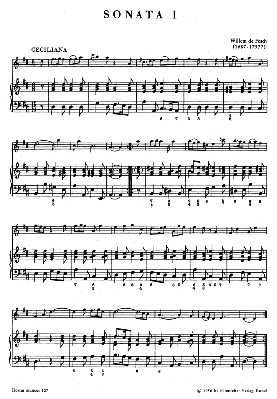 Other Cover Image Sechs Sonaten für Violine (Flöte, Oboe, Viola) und Basso continuo