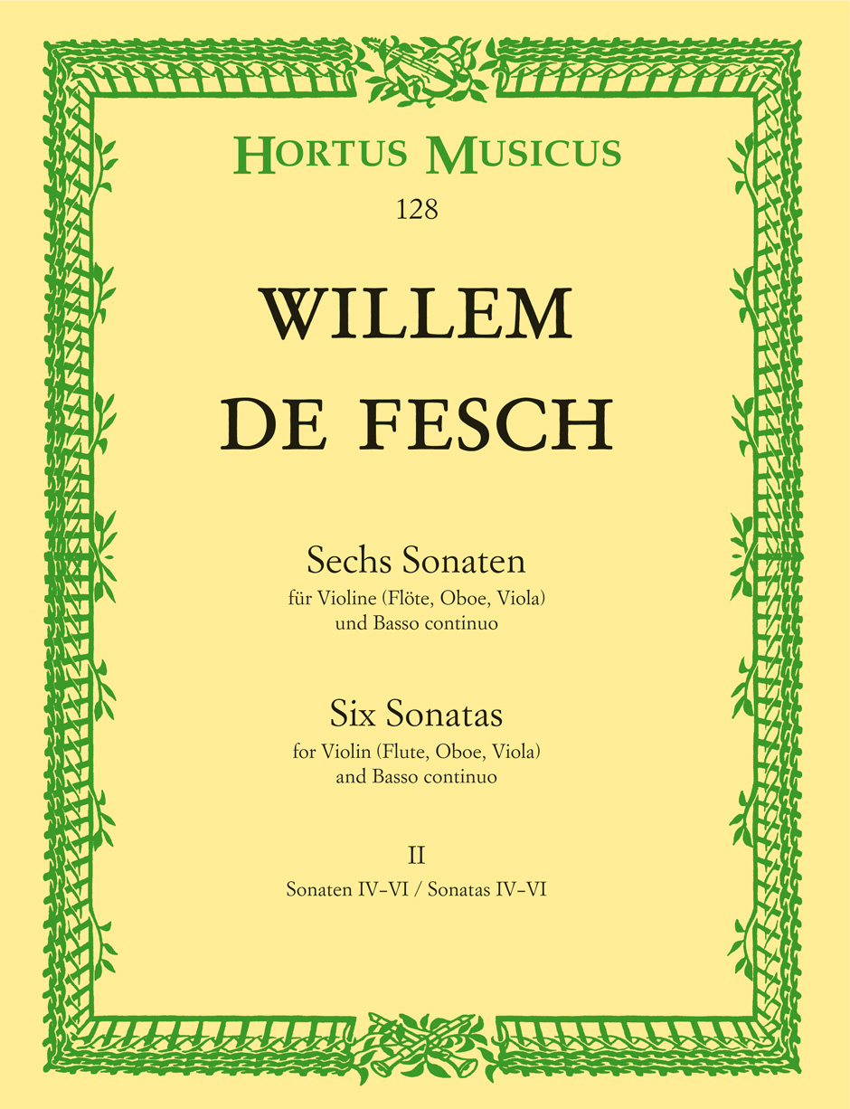 Front Cover Image Sechs Sonaten für Violine (Flöte, Oboe, Viola) und Basso continuo