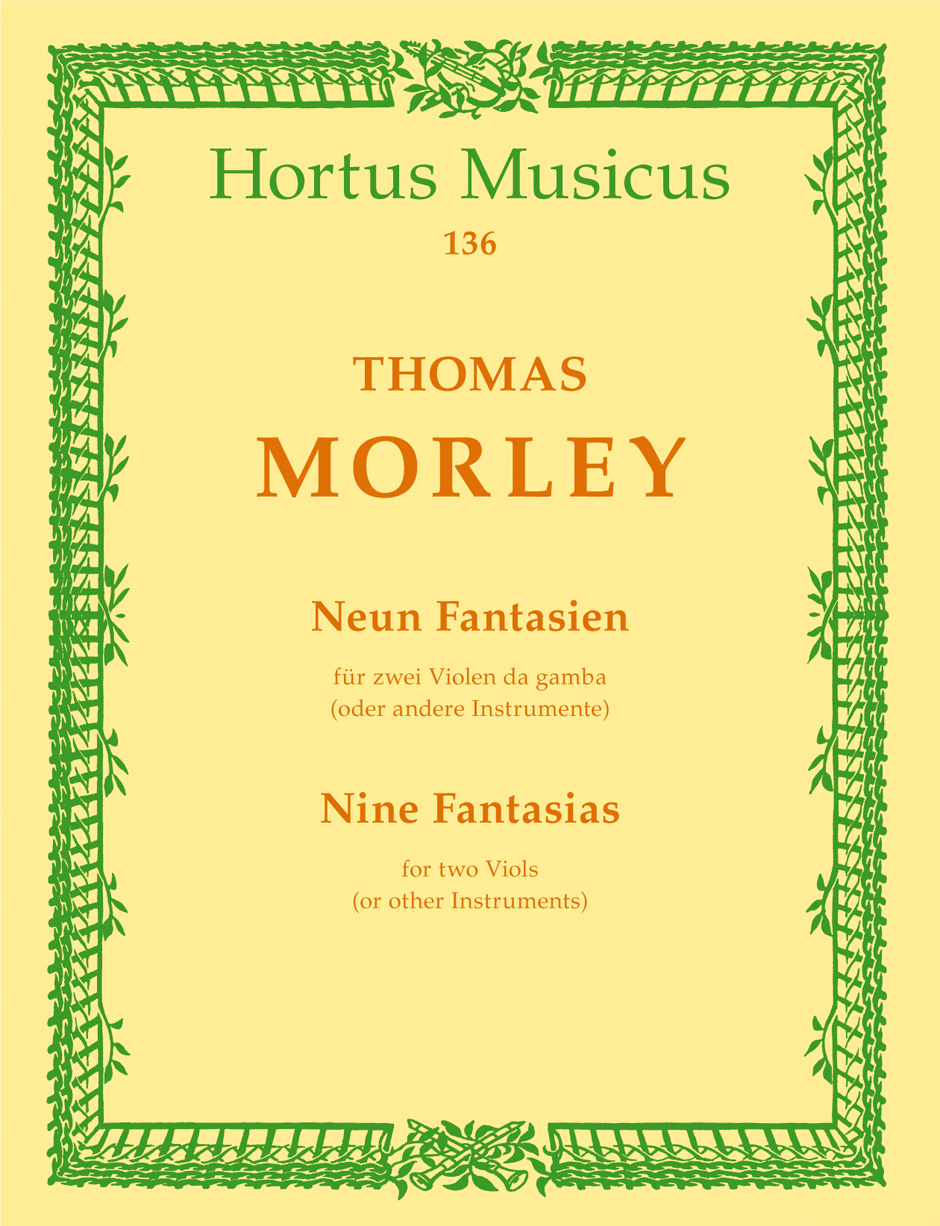 Front Cover Image Neun Fantasien für zwei Violen da gamba (verschiedene Lagen) oder andere Instrumente (Sopran- und Tenor[Alt]-Blockflöte, Violine/Viola)