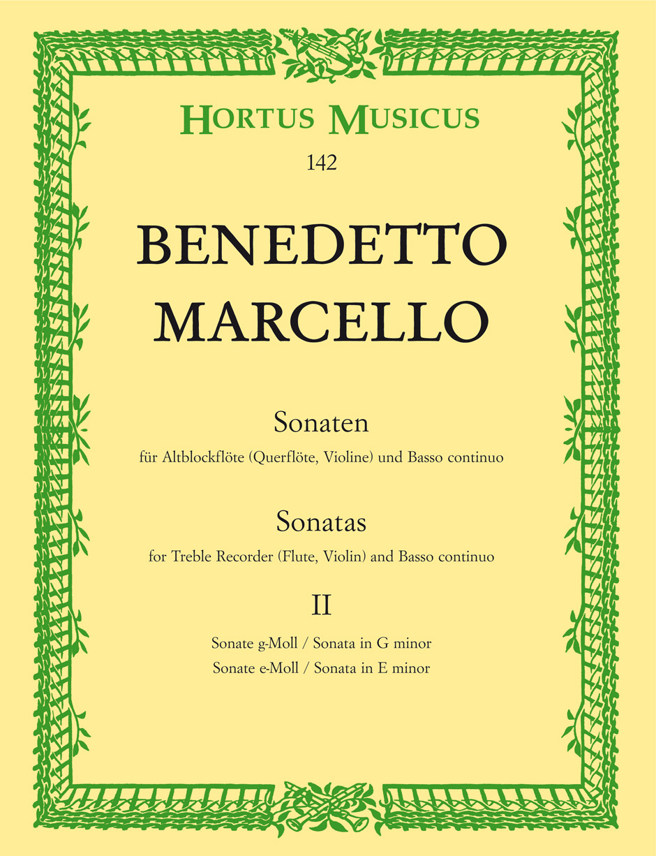Front Cover Image Sonaten für Altblockflöte (Querflöte, Violine) und Basso continuo