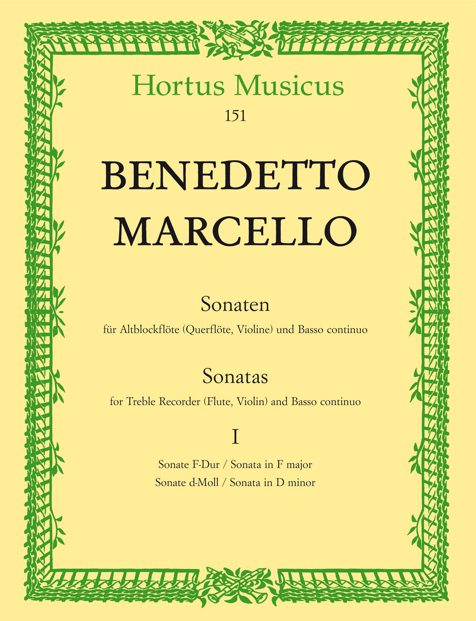 Front Cover Image Sonaten für Altblockflöte (Querflöte, Violine) und Basso continuo