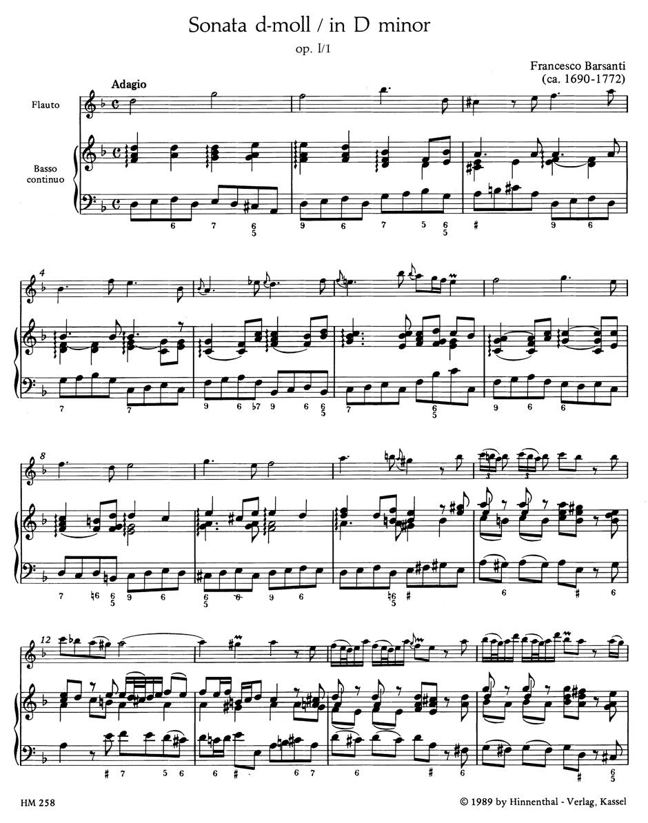 Other Cover Image Sechs Sonaten für Blockflöte und Basso continuo, Heft 1
