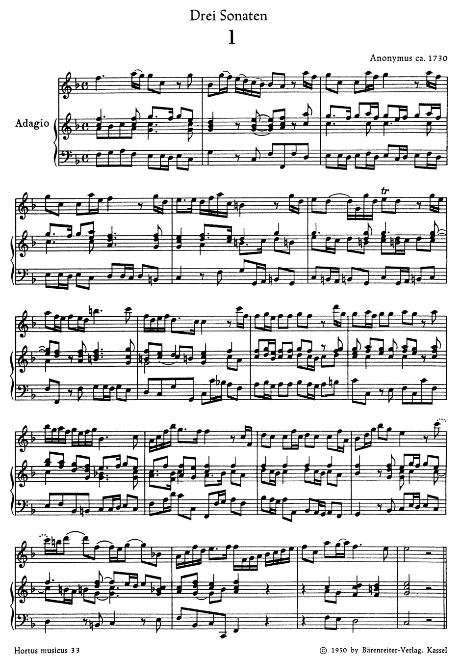 Other Cover Image Drei Sonaten für Altblockflöte (Flöte) und Basso continuo