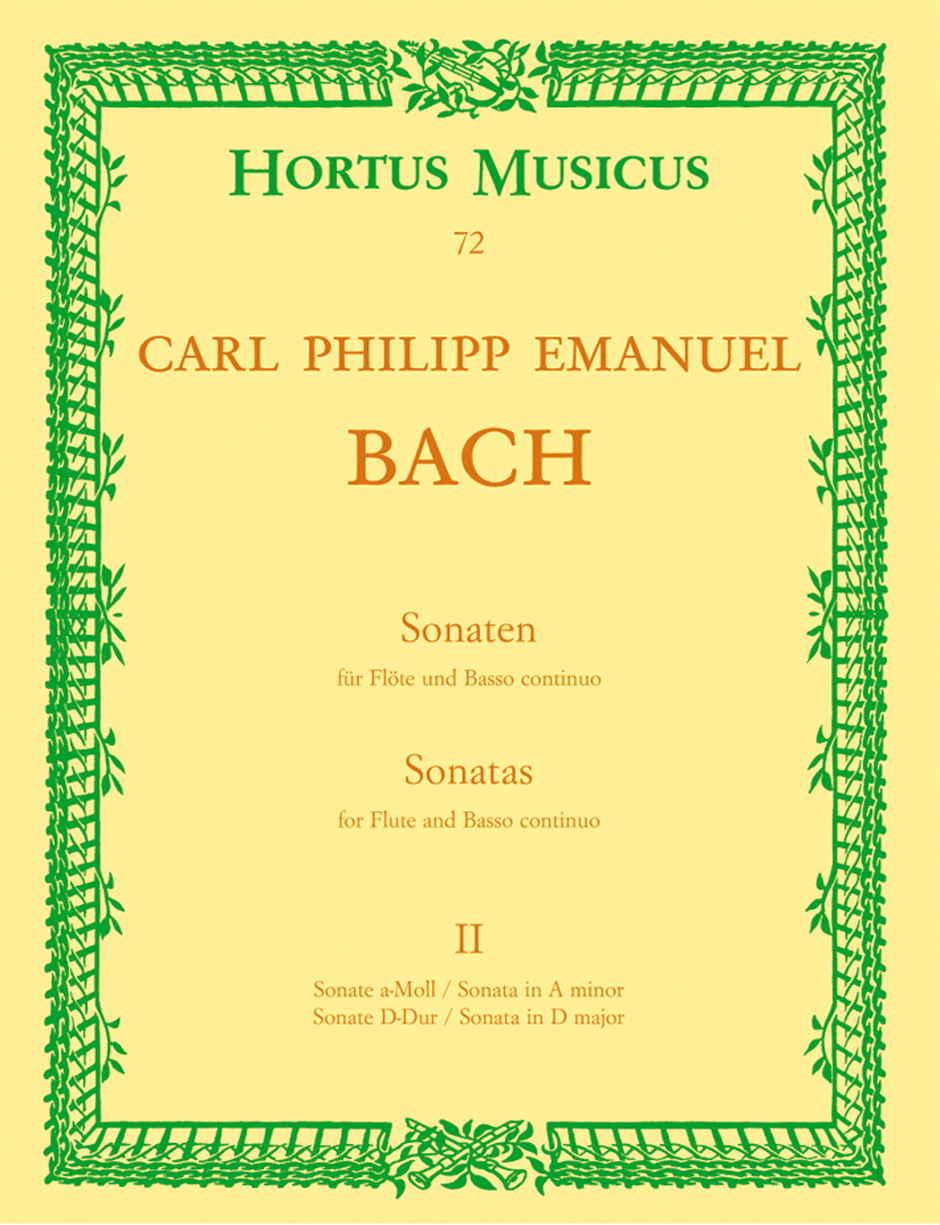 Front Cover Image Sonaten für Flöte und Basso continuo