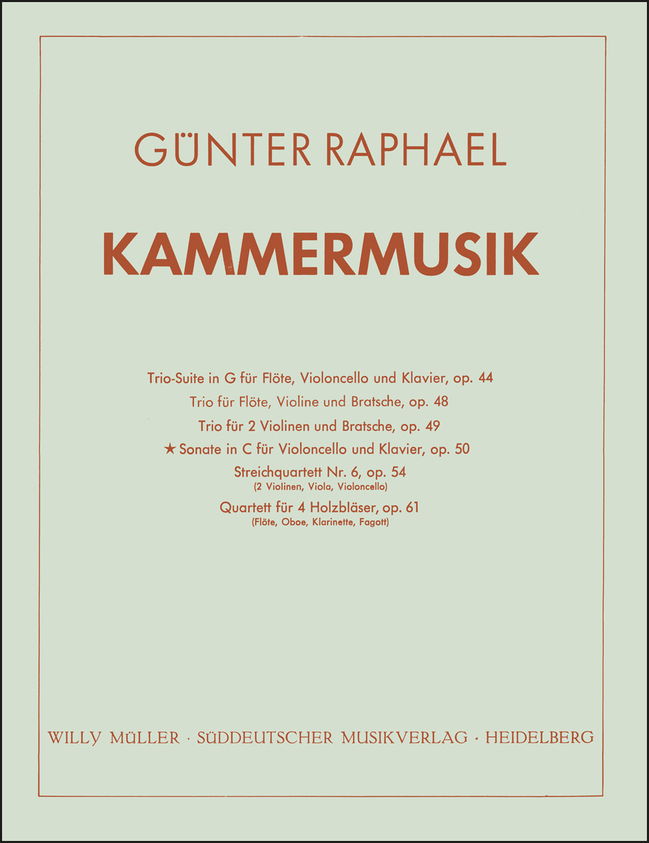 Front Cover Image Sonate (1943) D-Dur op. 50
