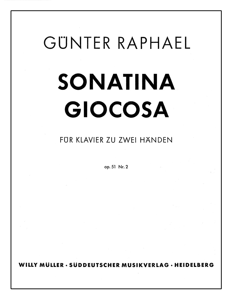 Front Cover Image Sonatina giocosa (1944) op. 51,2