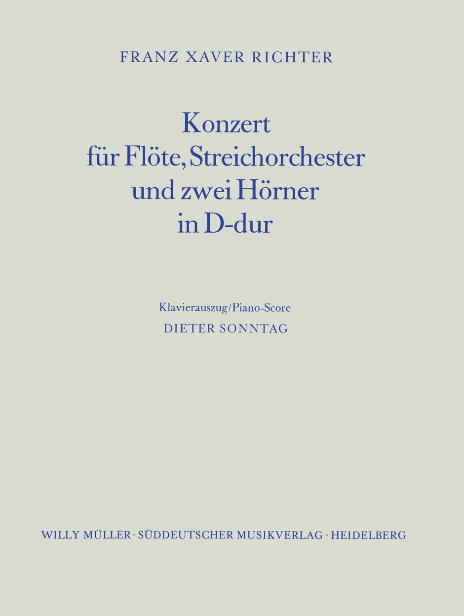 Front Cover Image Konzert D-Dur