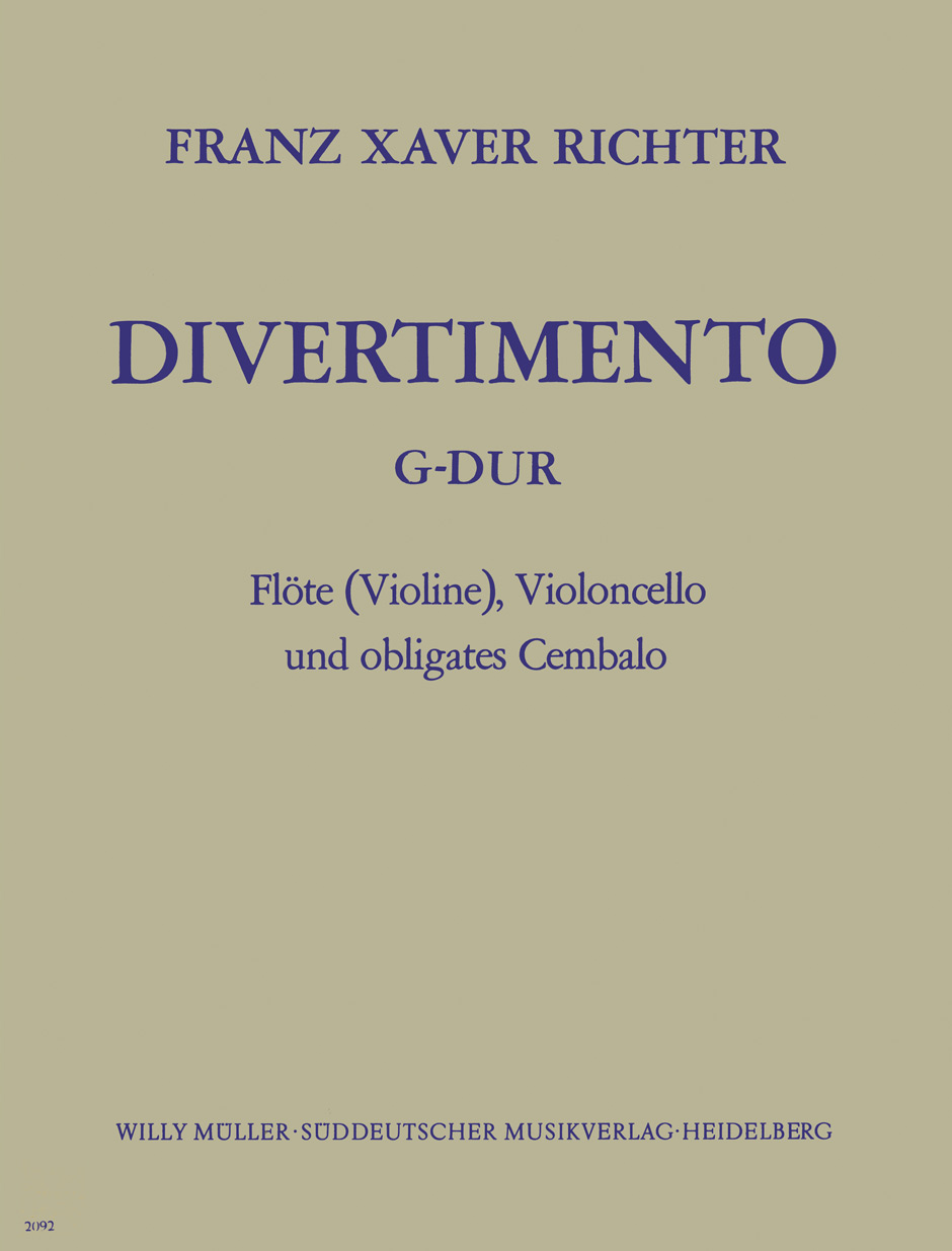 Front Cover Image Divertimento G-Dur
