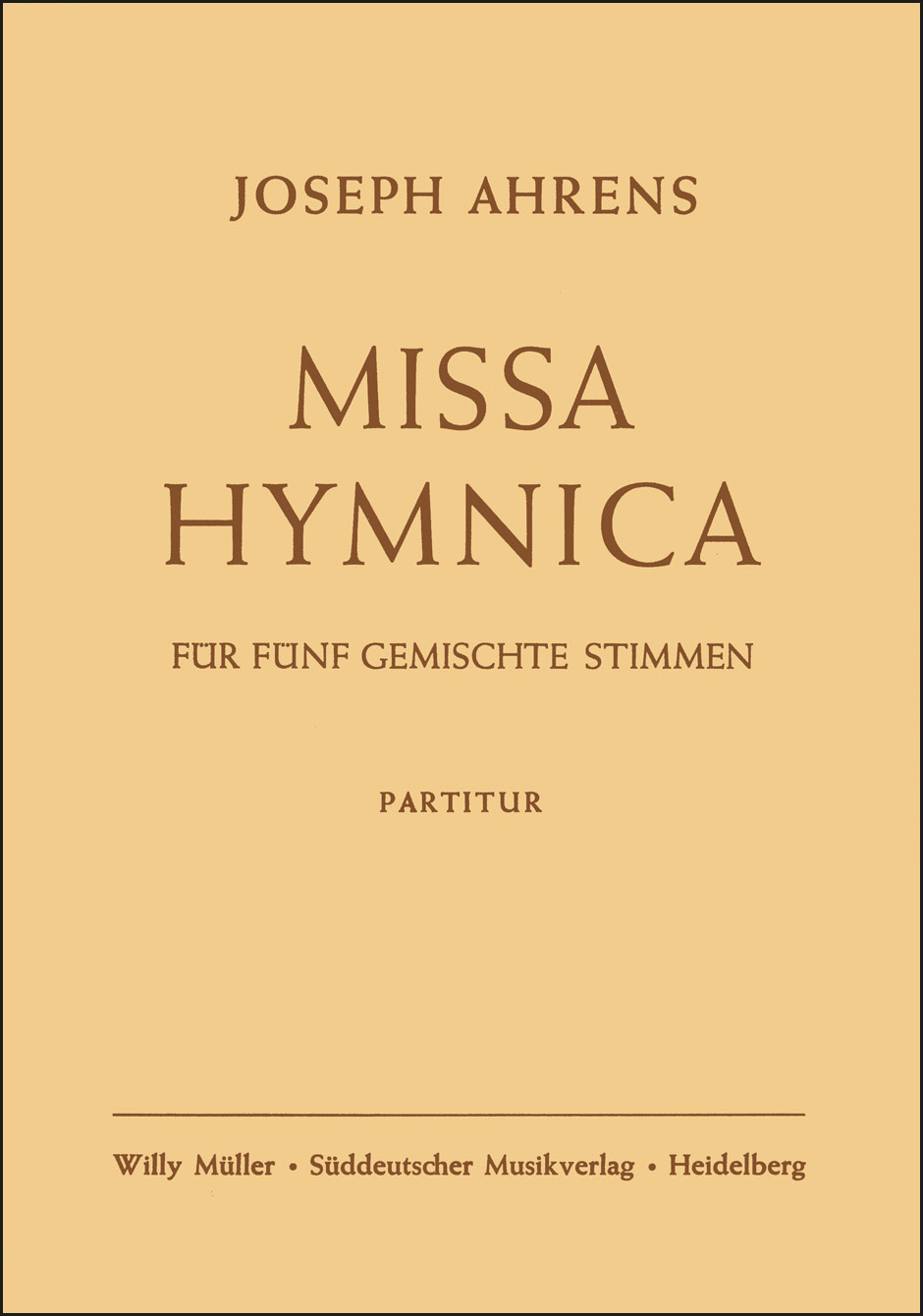 Front Cover Image Missa hymnica (1948)