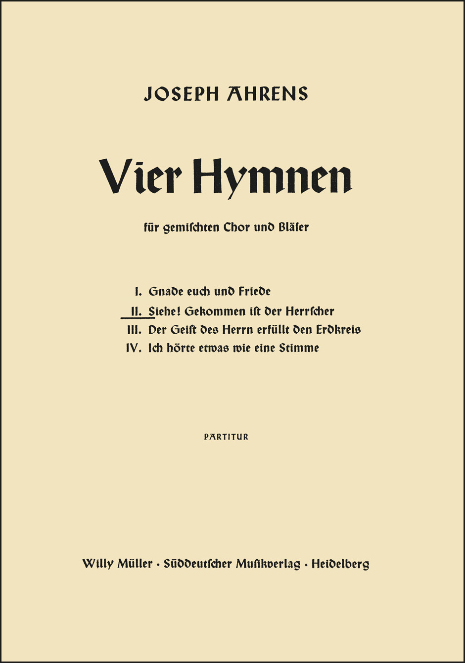 Front Cover Image Siehe! Gekommen ist der Herrscher