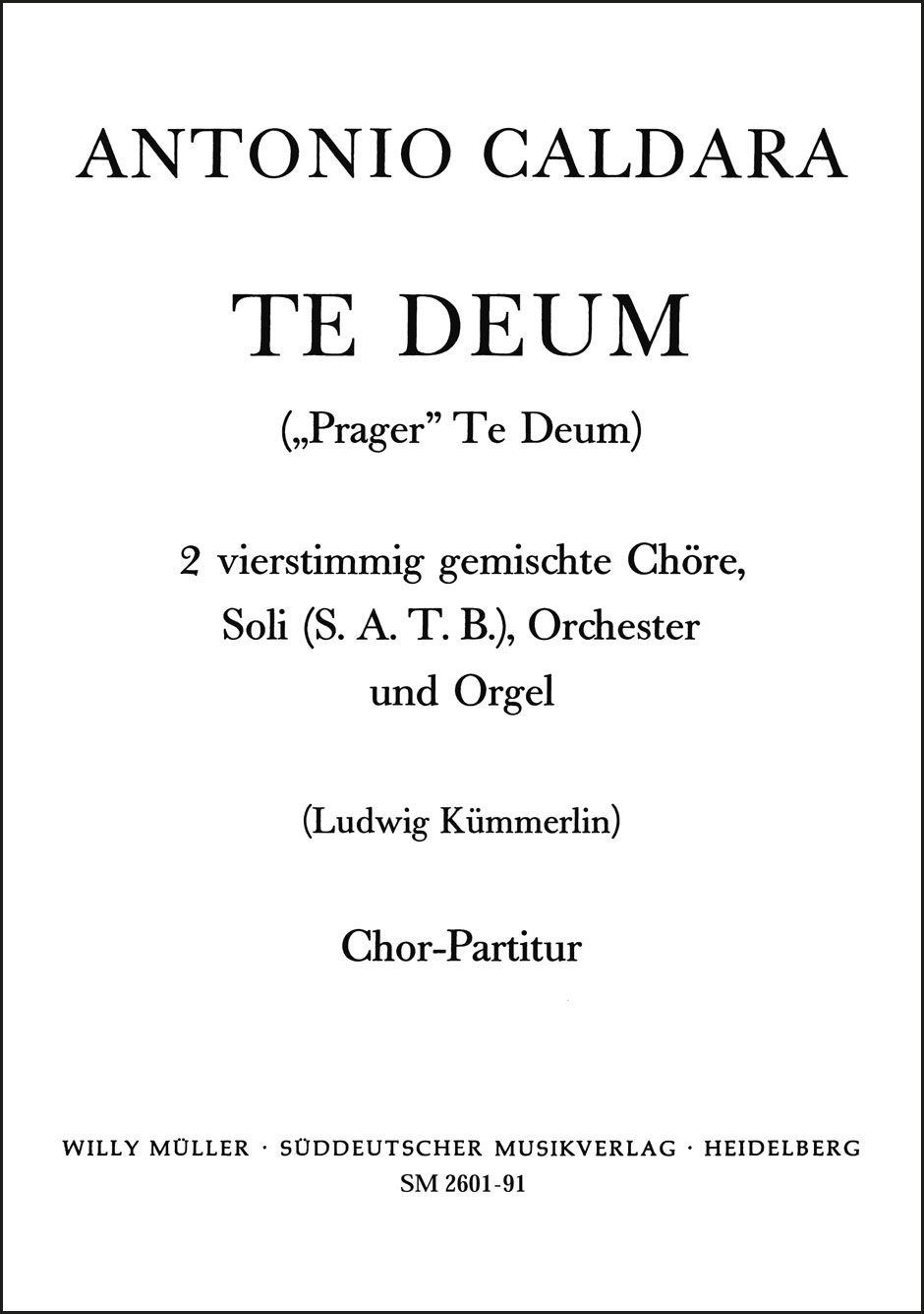 Front Cover Image Te Deum