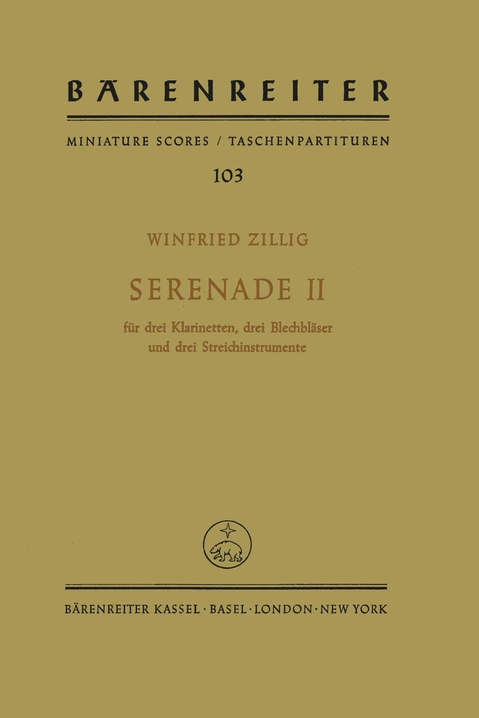Other Cover Image Serenade II für 9 Solo-Instrumente (1929)
