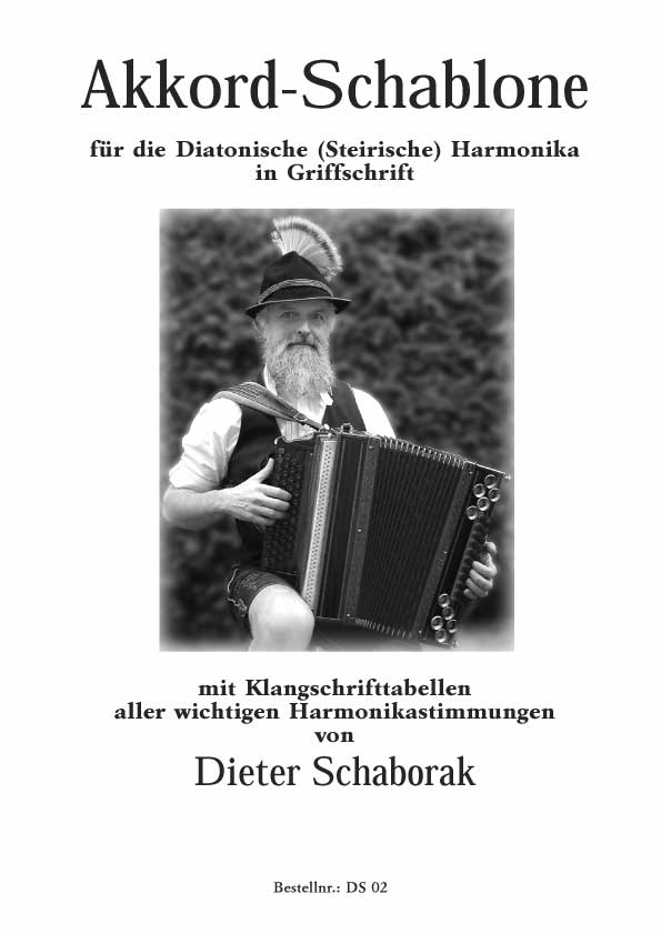 Front Cover Image Akkordschablone für die vierreihige Harmonika