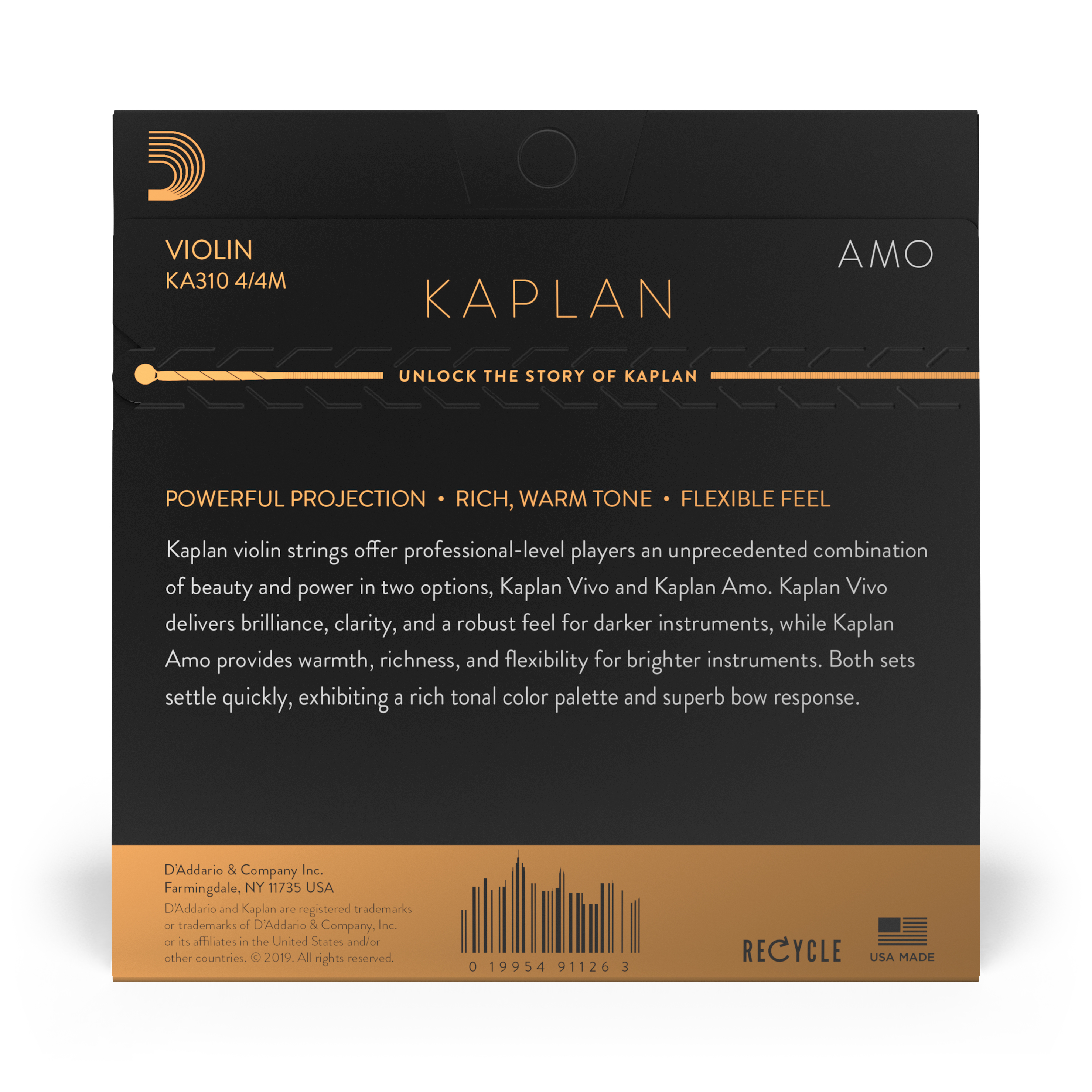 Other Cover Image Kaplan Amo Saitensatz für Violine, 4/4, mittlere Spannung