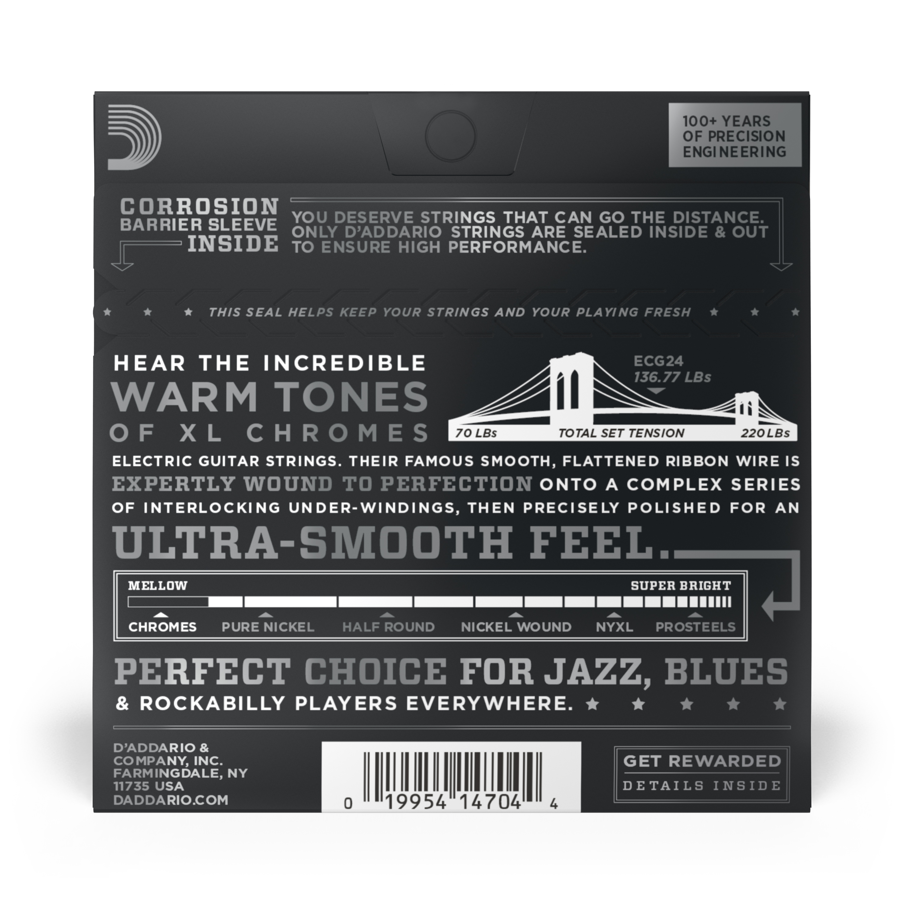 Other Cover Image Chromes, Flatwound Saiten für E-Gitarre, Jazz Light, 11-50