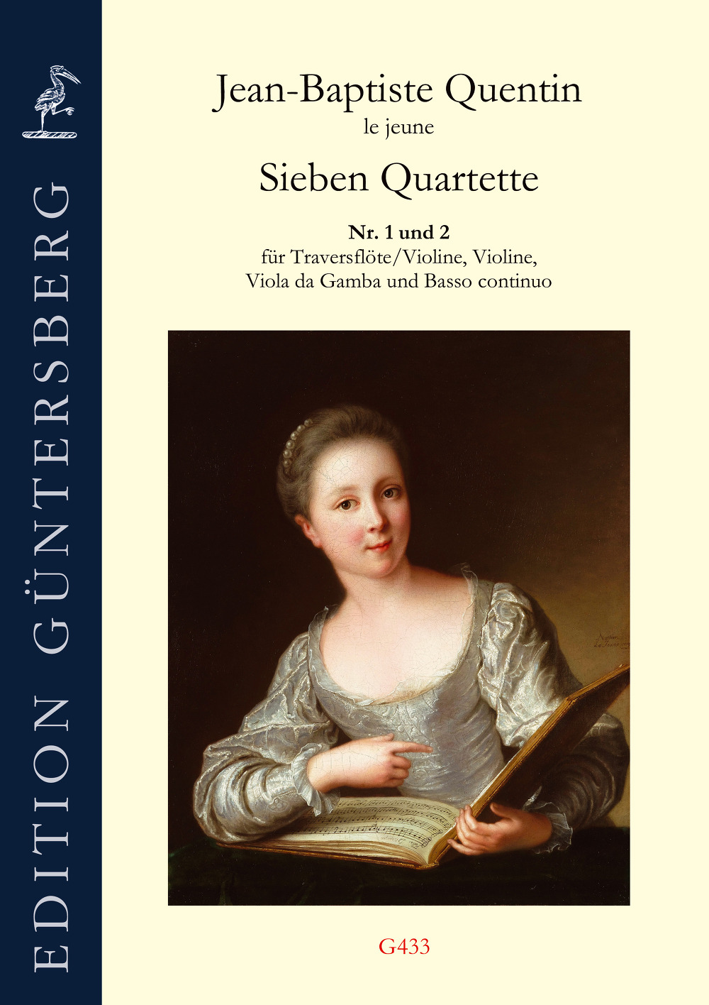 Front Cover Image Sieben Quartette, Nr. 1 und 2, für Traversflöte/Violine, Violine, Viola da Gamba und Basso continuo