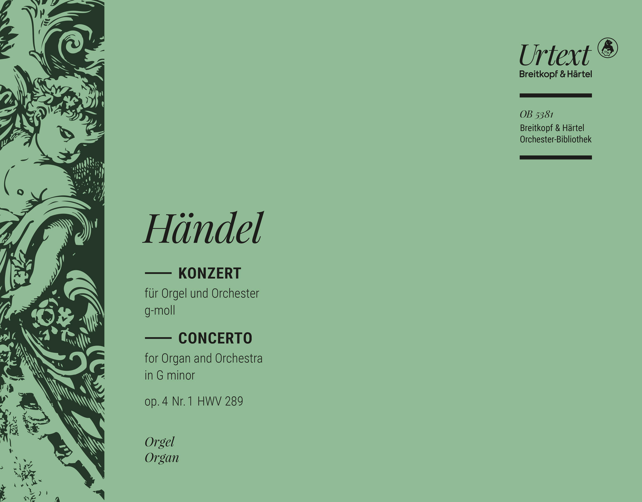 Front Cover Image Orgelkonzert g-moll op. 4/1 HWV289