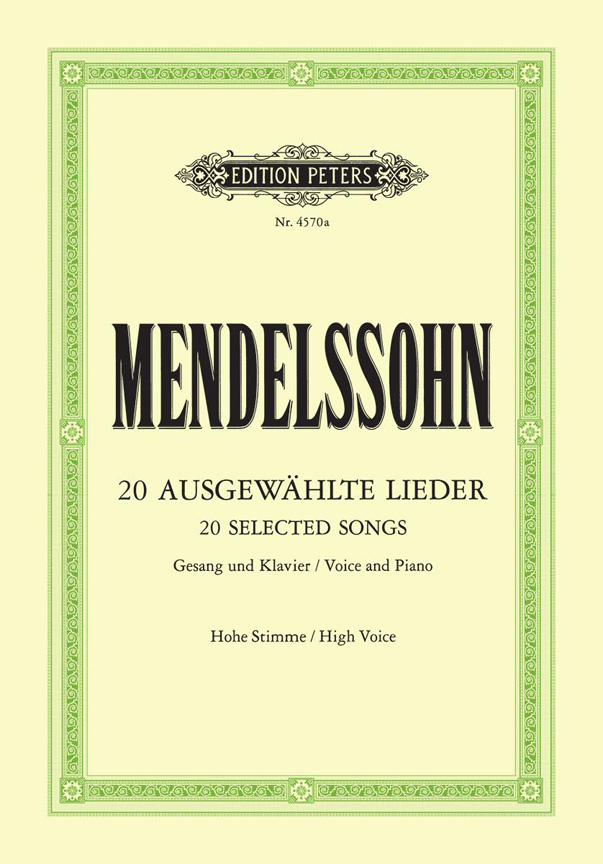 Front Cover Image 20 Ausgewählte Lieder