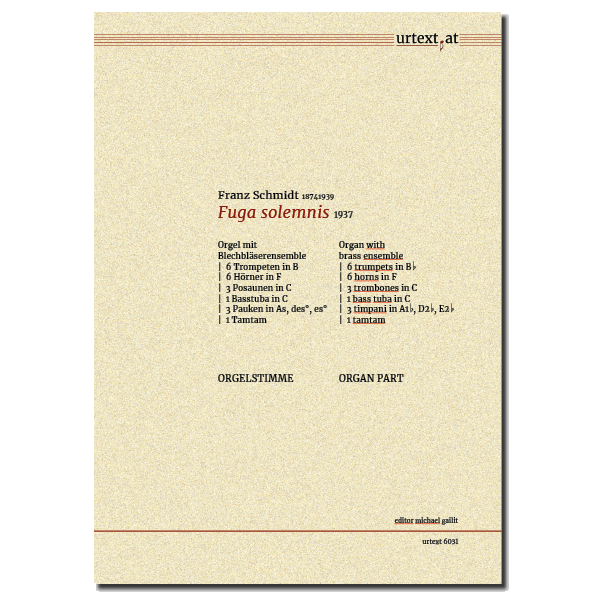 Front Cover Image Fuga solemnis - Orgelstimme