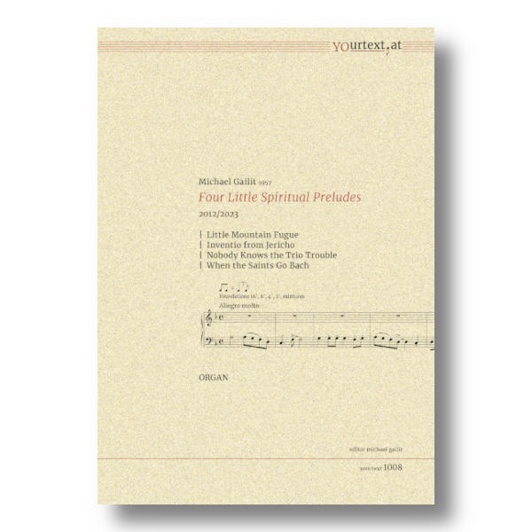 Front Cover Image Four Little Spiritual Preludes