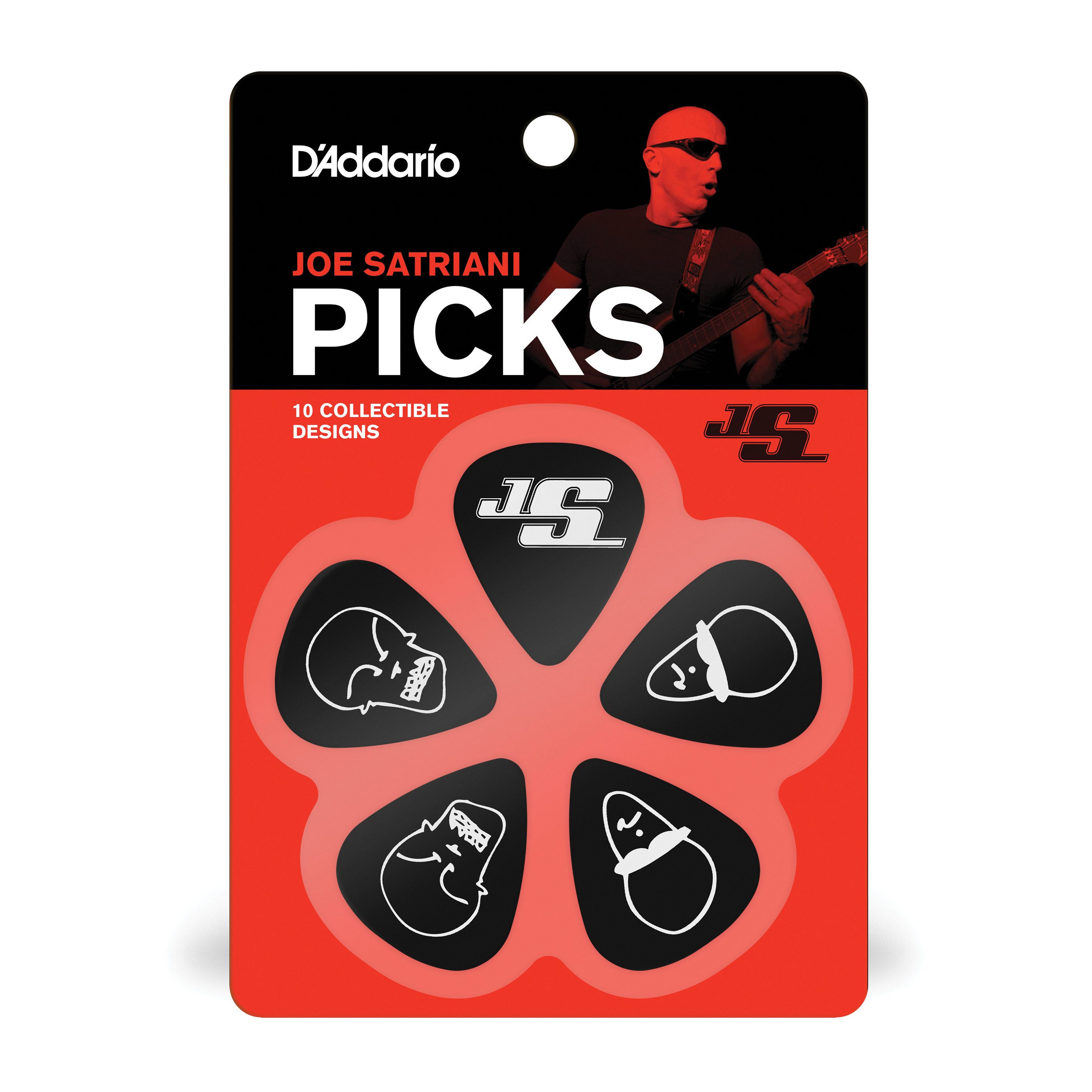 Other Cover Image D'Addario Joe Satriani Gitarren-Picks, schwarz, 10er-Packung, Light