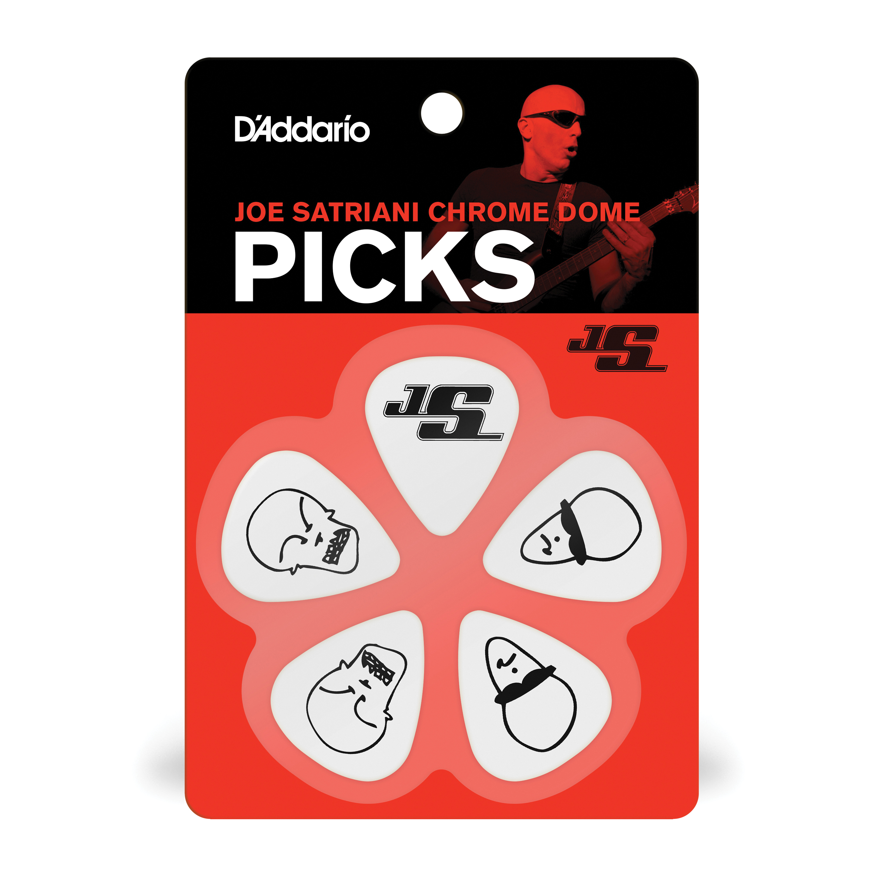 Other Cover Image D'Addario Joe Satriani Gitarren-Picks, weiß, 10er-Packung, Light