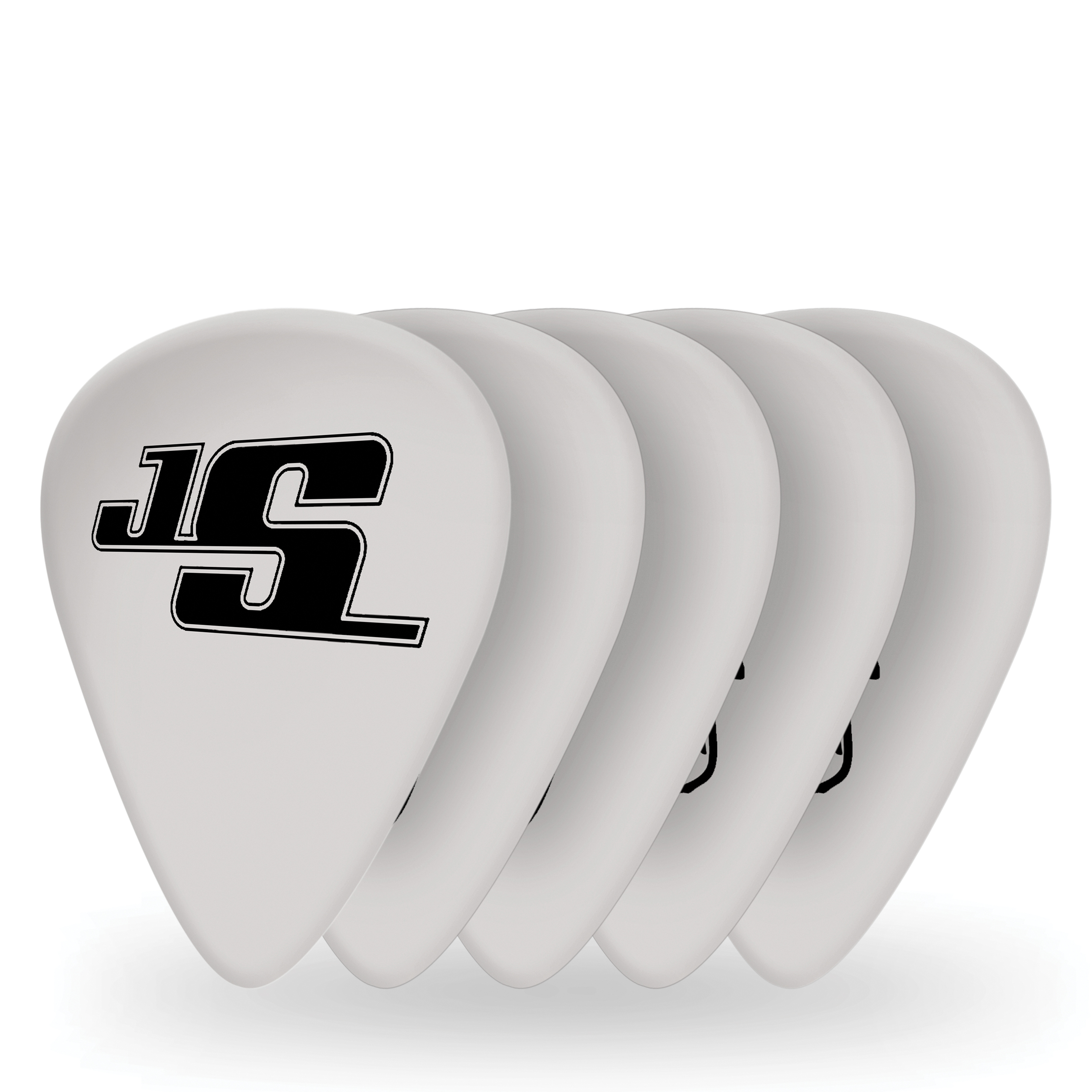 Front Cover Image D'Addario Joe Satriani Gitarren-Picks, weiß, 10er-Packung, Light