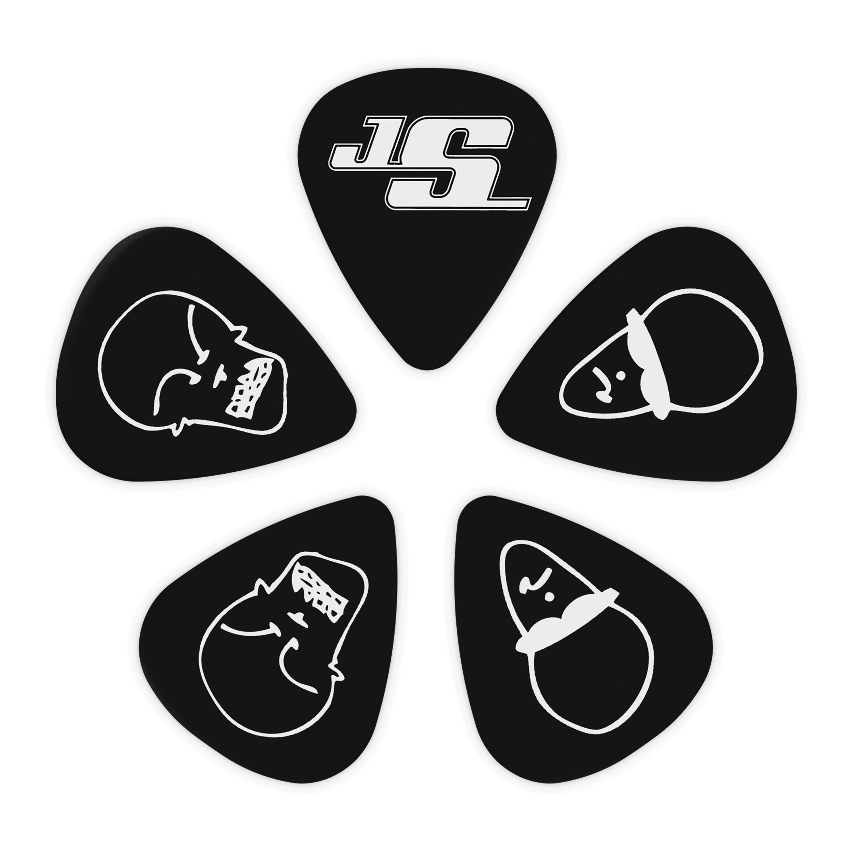 Other Cover Image D'Addario Joe Satriani Gitarren-Picks, schwarz, 10er-Packung, Heavy