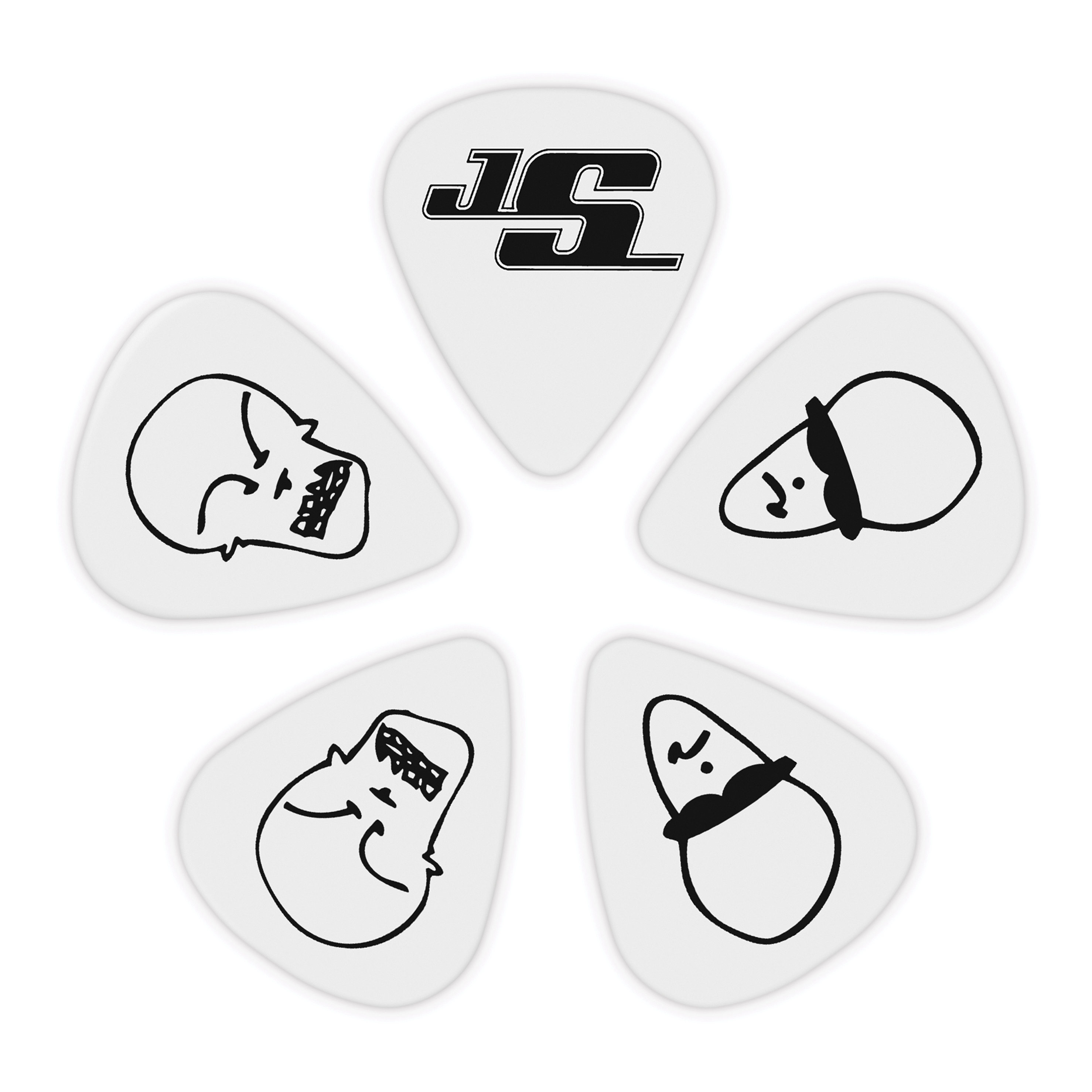 Other Cover Image D'Addario Joe Satriani Gitarren-Picks, weiß, 10er-Packung, Medium