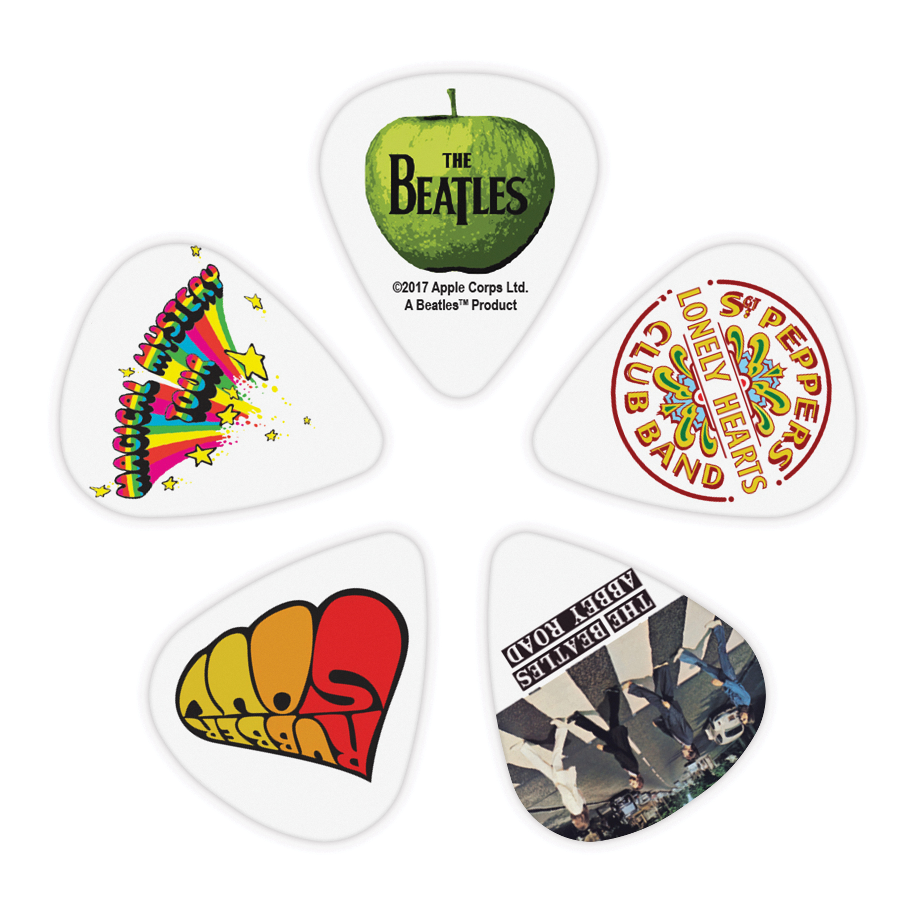 Other Cover Image D'Addario Beatles Gitarren-Picks, Albums, 10er-Packung, dünn