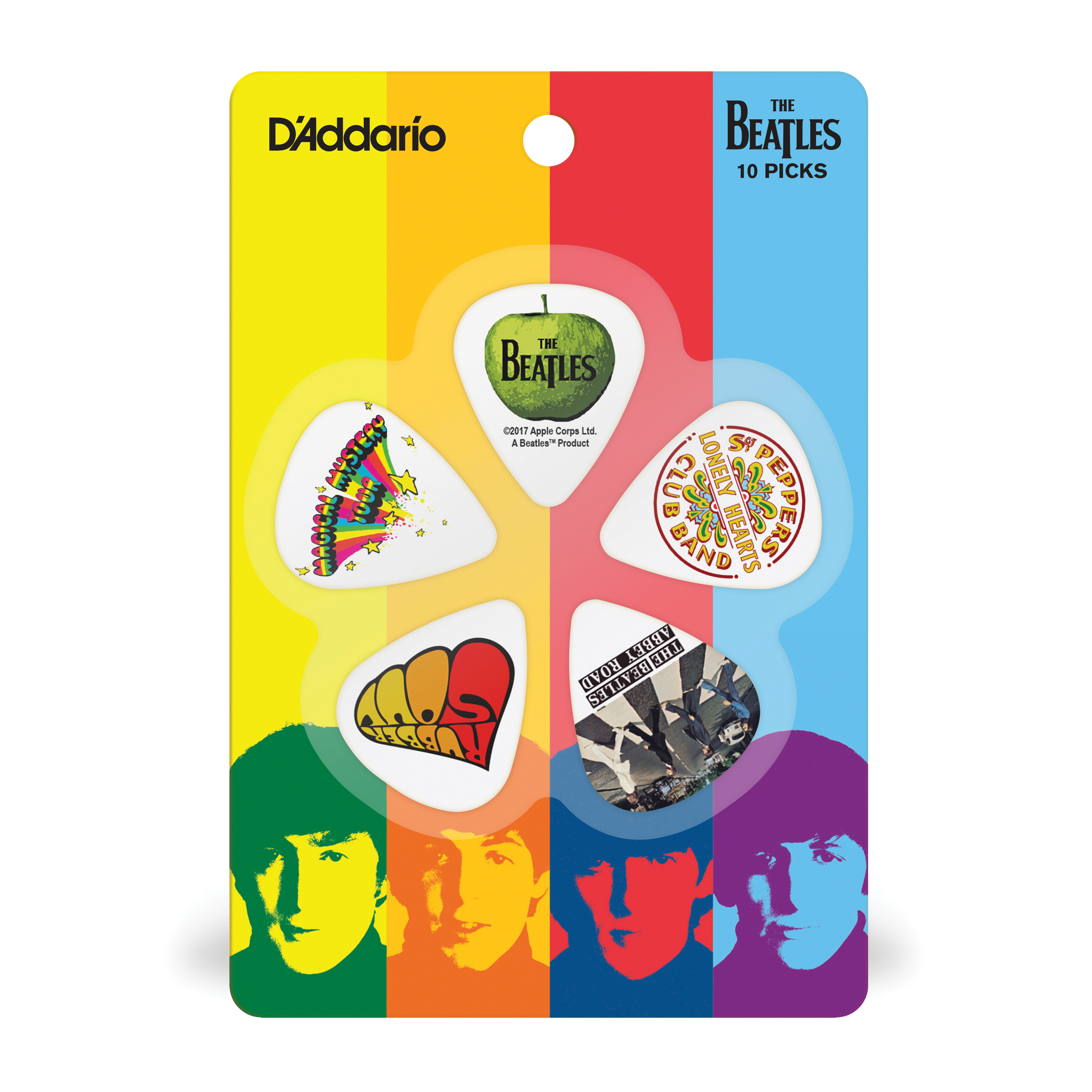 Other Cover Image D'Addario Beatles Gitarren-Picks, Albums, 10er-Packung, dünn