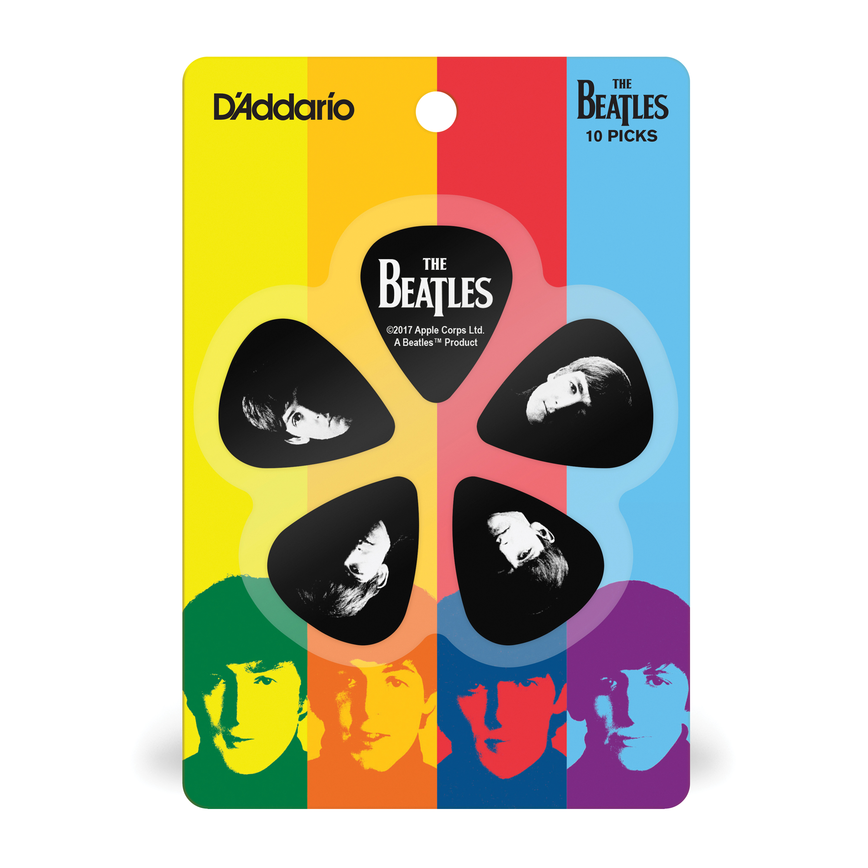 Other Cover Image D'Addario Beatles Gitarren-Picks, Meet The Beatles, 10er-Packung, dünn