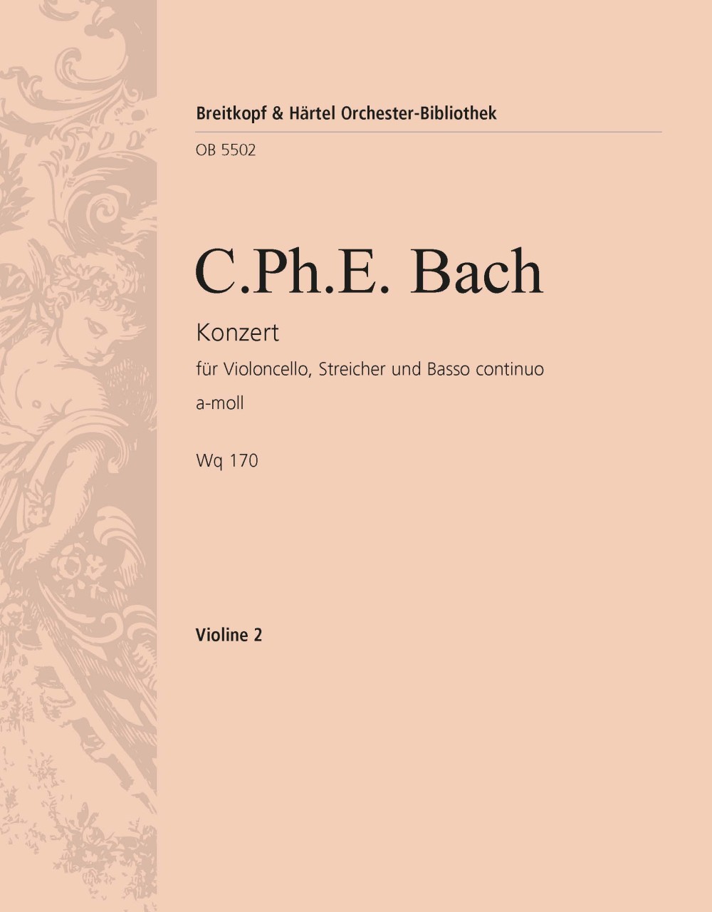 Front Cover Image Konzert für Violoncello, Streicher und B.c. a-Moll Wq 170