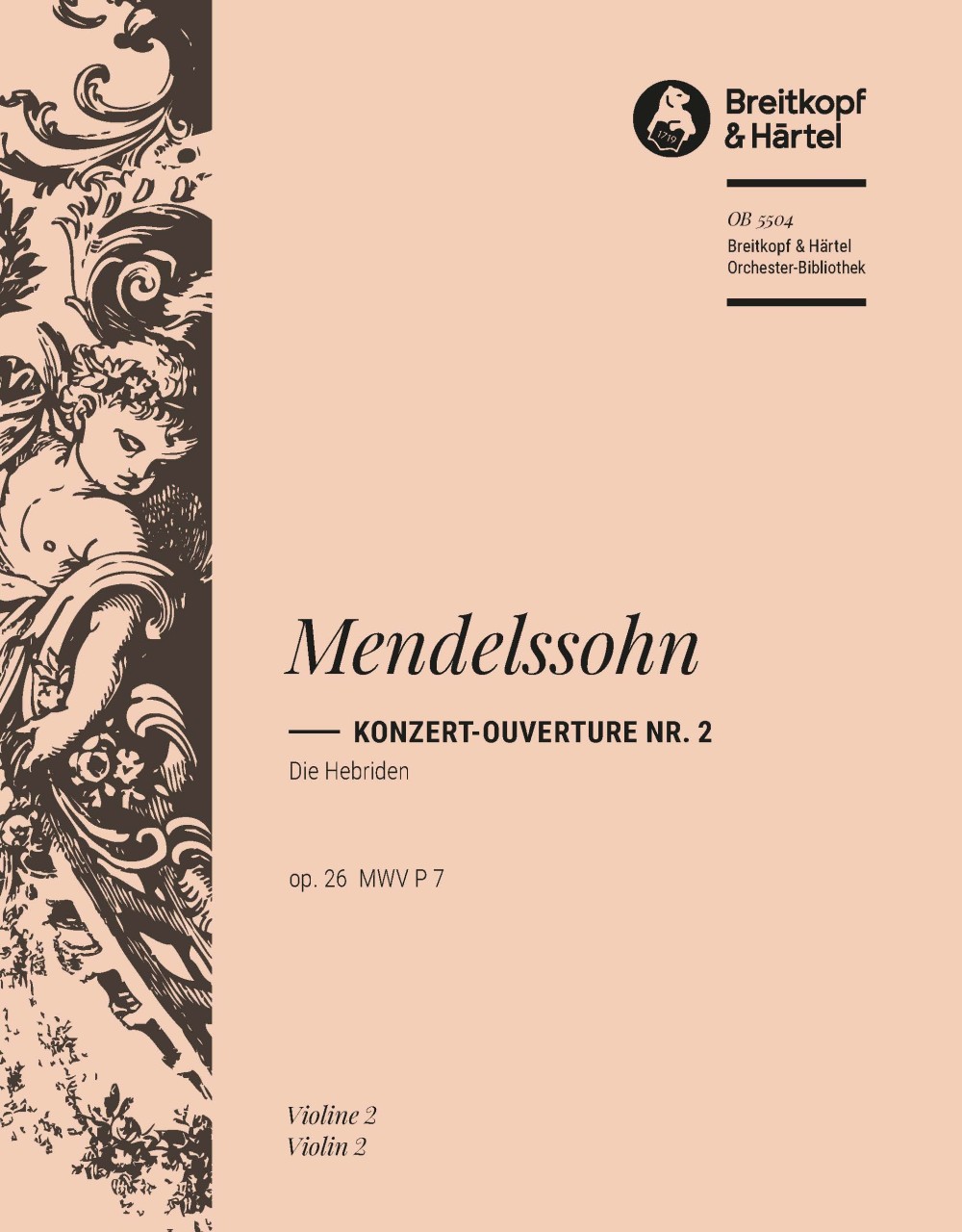 Front Cover Image Die Hebriden op. 26 MWV P 7 Nr. 2